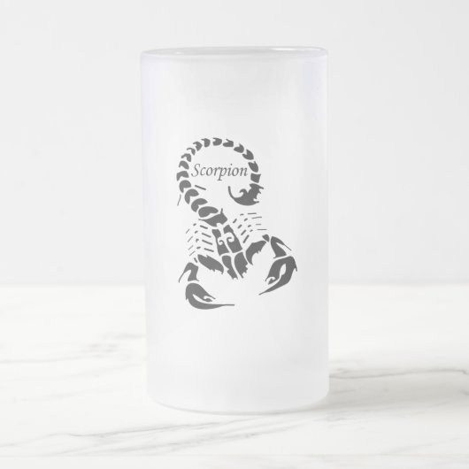 Poisoneuze schorpioen zeer venomeus arachnideinsec matglas bierpul (Center)