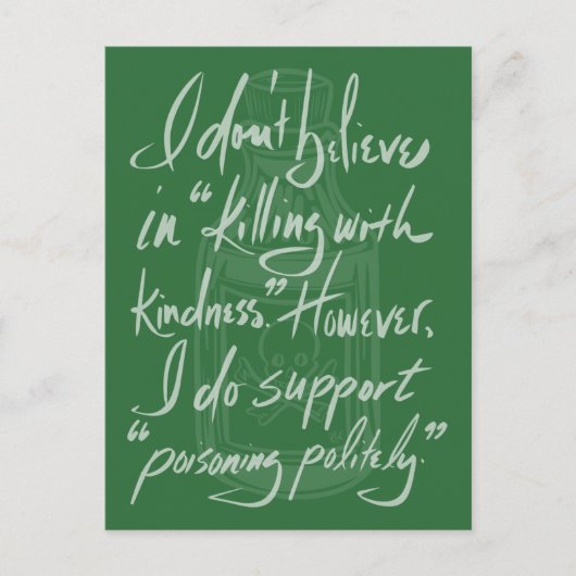 Poisoning Politely Briefkaart (Voorkant)