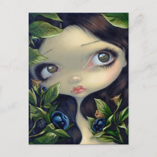 "Poisonous Beauties I: Briefkaart van Belladonna" (Voorkant)