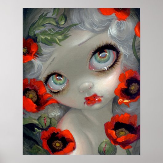 Poisonous Beauties III: Opium Poppy ART PRINT (Voorkant)