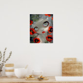 Poisonous Beauties III: Opium Poppy ART PRINT (Keuken)