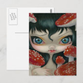 "Poisonous Beauties VI: Fly Agaric" Briefkaart (Voorkant / Achterkant)