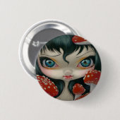 "Poisonous Beauties VI: Fly Agaric" Button (Voorkant /achterkant)