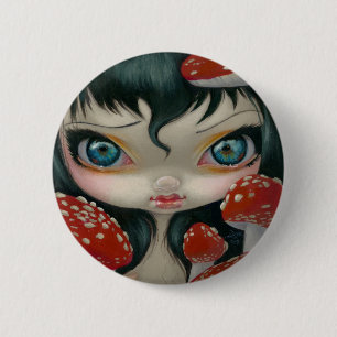 "Poisonous Beauties VI: Fly Agaric" Button