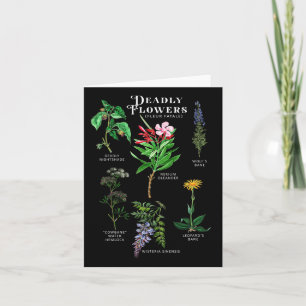 Poisonous Flowers Fleur Fatale Plant Halloween Gif Kaart