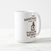 Poisons & Remedies Coffee Mug – Apothecary-Style Koffiemok (Voorkant rechts)
