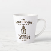 Poisons & Remedies Latte Mug – Apothecary-Style Latte Mok (Rechts)