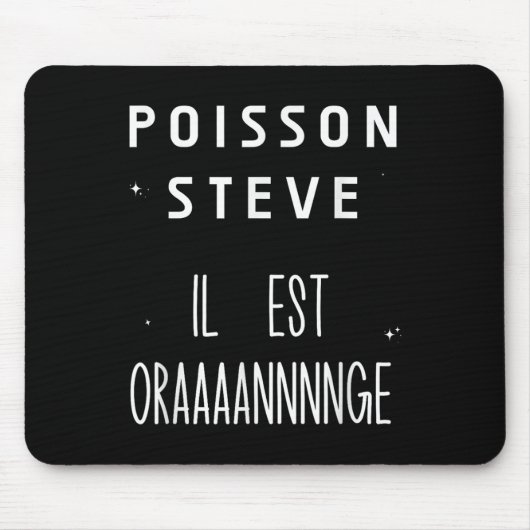 Poisson Steve Funny Fish Meme Le Poisson Steve Muismat (Voorkant)