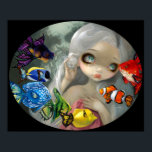 Poissons Volants: Arc-en-Ciel ART PRINT rococo pop<br><div class="desc">Een deel van mijn serie "Poissons Volants" ("Flying Fish") - waarin ik mijn liefde combineer met zee wezens en Rococo era-portretteren - hebben we "Arc-en-Ciel". Dit schilderij, dat "Rainbow" wordt genoemd, heeft een prachtig meisje met vis in een regenboogspectrum van kleur - violet, indigo, blauw, groen, geel, oranje, rood -...</div>