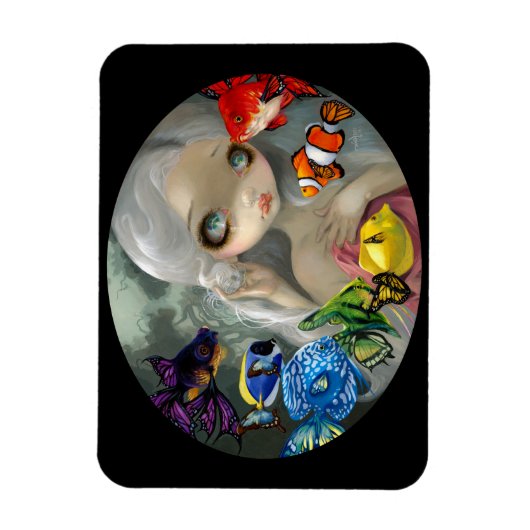 "Poissons Volants: Arc-en-Ciel" Flex Magnet Magneet (Verticaal)