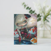 "Poissons Volants: Briefkaart "Le Bassin des Carpe (Staand voorkant)