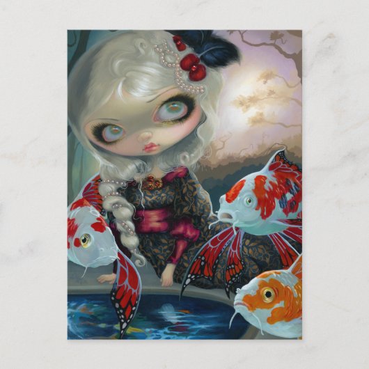 "Poissons Volants: Briefkaart "Le Bassin des Carpe (Voorkant)