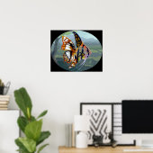 Poissons Volants: Étude I ART PRINT surreal fish (Thuiskantoor)