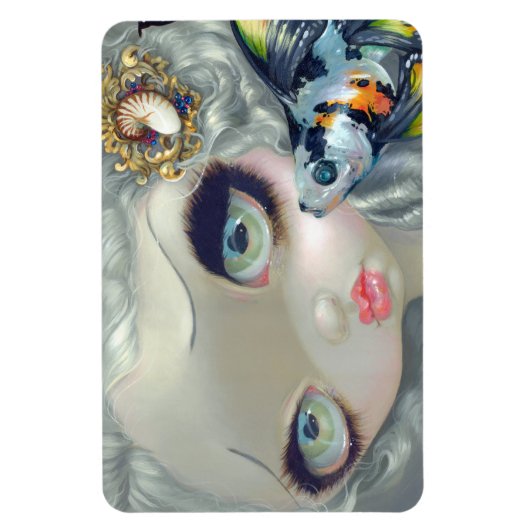 "Poissons Volants: La Coiffure" Flex Magnet Magneet (Verticaal)