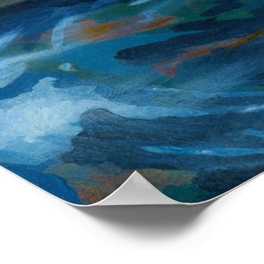 POissons Volants Le Bassin des Carpes ART PRINT (Hoek)