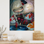 POissons Volants Le Bassin des Carpes ART PRINT (Keuken)