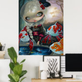 POissons Volants Le Bassin des Carpes ART PRINT (Thuiskantoor)