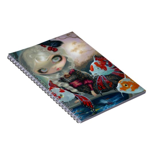 "Poissons Volants: Le Bassin des Carpes'-laptop Notitieboek (Rechterzijde)