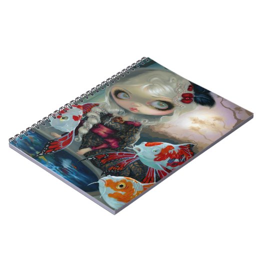 "Poissons Volants: Le Bassin des Carpes'-laptop Notitieboek (Linkerzijde)