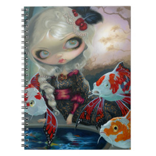 "Poissons Volants: Le Bassin des Carpes'-laptop Notitieboek
