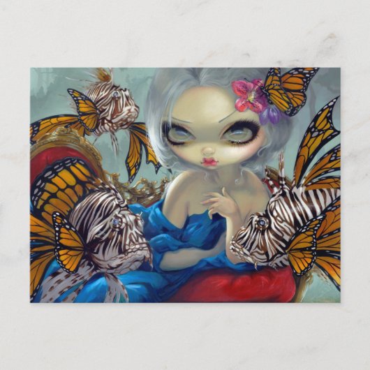 "Poissons Volants: Le Poisson-Lion" Briefkaart (Voorkant)