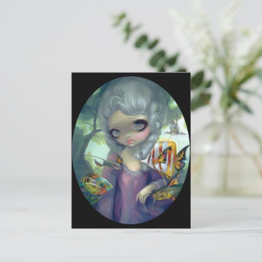 "Poissons Volants: Le Portrait" Briefkaart (Staand voorkant)