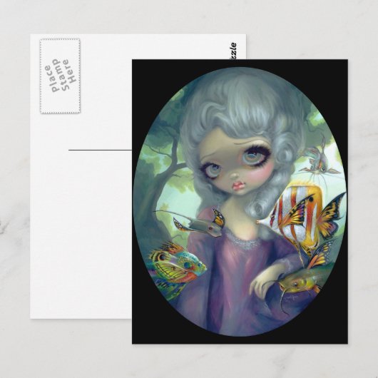 "Poissons Volants: Le Portrait" Briefkaart (Voorkant / Achterkant)