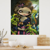 Poissons Volants: L'Hippocampe ART PRINT Seahorse (Keuken)