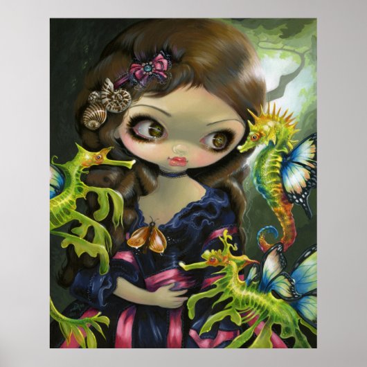 Poissons Volants: L'Hippocampe ART PRINT Seahorse (Voorkant)