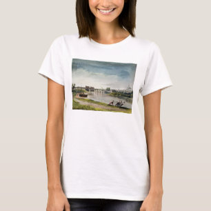 Poissy, uit 'Uitzichten op de Seine', gegraveerd d T-shirt