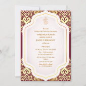 Poite Janeu Upanayanam Hindoe Heilige Draad Blauw  Kaart (Voorkant)