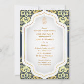 Poite Janeu Upanayanam Hindoe Heilige Draad Blauw Kaart (Voorkant)