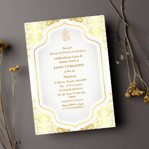 Poite Janeu Upanayanam Hindoe Heilige Draad Blauw  Kaart