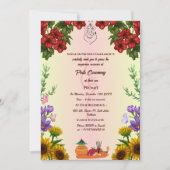 Poite Janeu Upanayanam Hindoe Heilige Draad Bloeme Kaart (Voorkant)