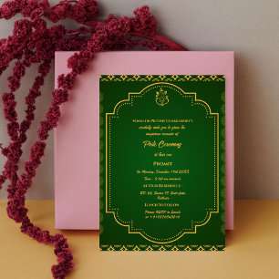 Poite Janeu Upanayanam Hindoe Heilige Draad Bloeme Kaart