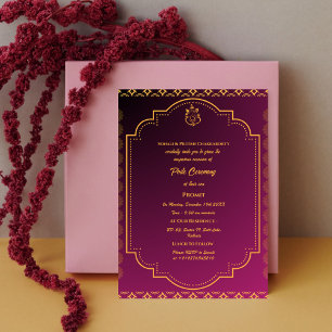 Poite Janeu Upanayanam Hindoe Heilige Draad Bloeme Kaart