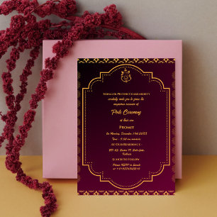 Poite Janeu Upanayanam Hindoe Heilige Draad Bloeme Kaart