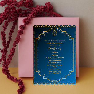 Poite Janeu Upanayanam Hindoe Heilige Draad Bloeme Kaart