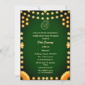 Poite Janeu Upanayanam Hindoe Heilige Draad Bloeme Kaart (Voorkant)