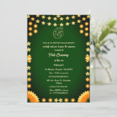 Poite Janeu Upanayanam Hindoe Heilige Draad Bloeme Kaart (Staand voorkant)