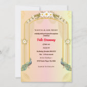 Poite Upanayanam Heilige Draad Janeu Hindu Ceremon Kaart (Voorkant)