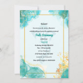 Poite Upanayanam Hindoestaanse Heilige Draad Janeu Kaart (Voorkant)