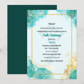 Poite Upanayanam Hindoestaanse Heilige Draad Janeu Kaart (Voorkant / Achterkant)