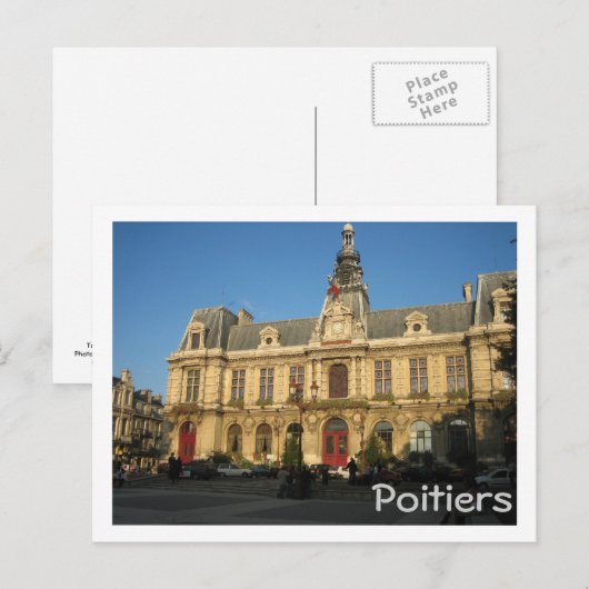 Poitiers Briefkaart (Voorkant / Achterkant)