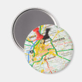 Poitiers, Frankrijk Magneet (Voorkant / Achterkant)