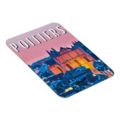 Poitiers Photo Vintage Magneet (Rechterzijde)
