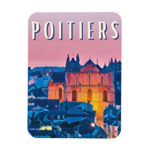 Poitiers Photo Vintage Magneet