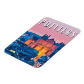 Poitiers Photo Vintage Magneet (Linkerzijde)