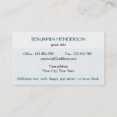  poka doet elke kleur op Blauwgroen Visitekaartje (Achterkant)