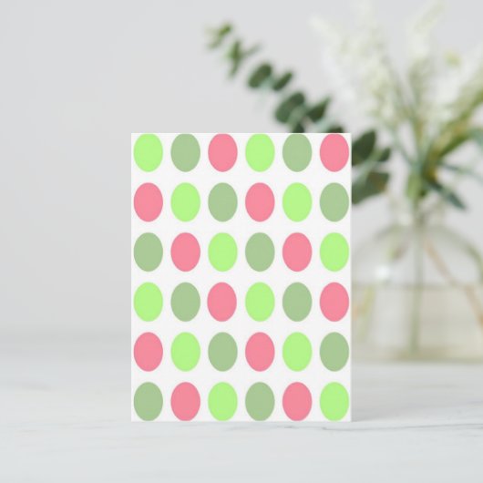 POKA DOT BRIEFKAART (Staand voorkant)